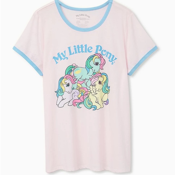 torrid Tops - MY LITTLE PONY CLASSIC FIT RINGER TEE - PINK